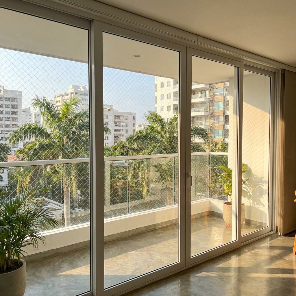 Malla de seguridad para ventana en Barranquilla